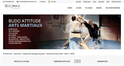 Desktop Screenshot of budo-attitude.com